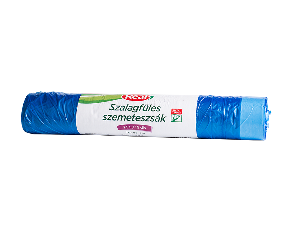 REÁL Szalagfüles szemeteszsák 75 l